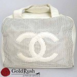シャネル　CHANEL　ハンドバッグ　ホワイト